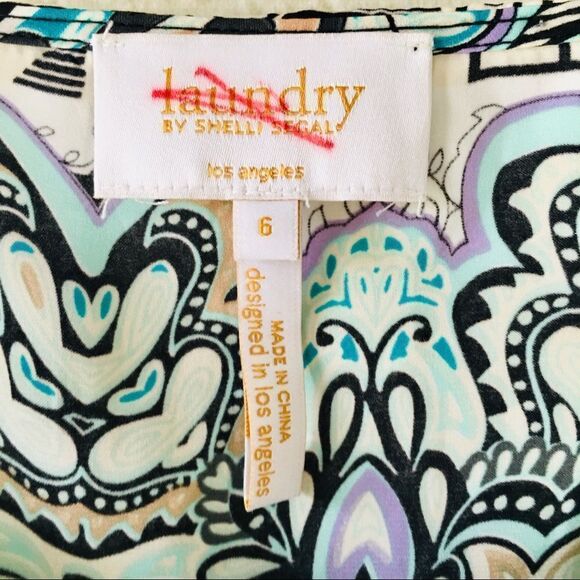 Laundry by Shelli Segal Paisley Print Shift Dress - Picture 4 of 10